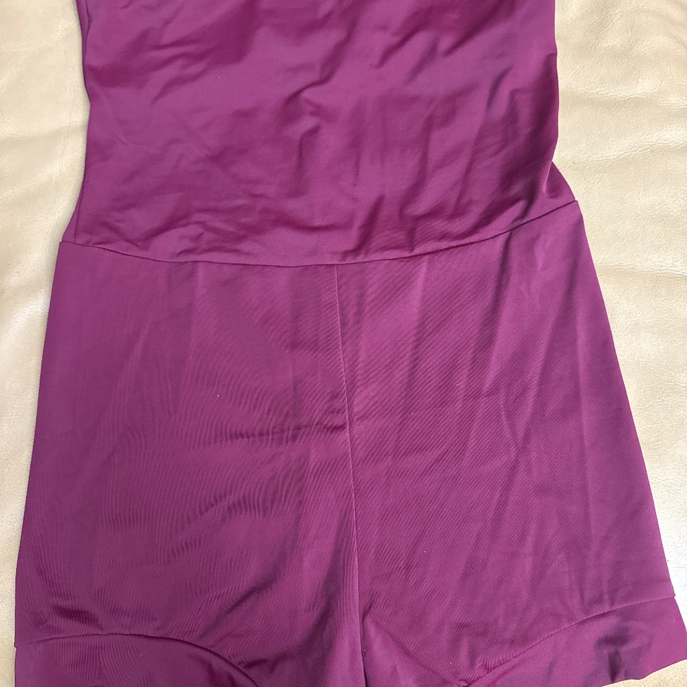 Weissman Leotard Shorts NWT Adult Medium Burgundy